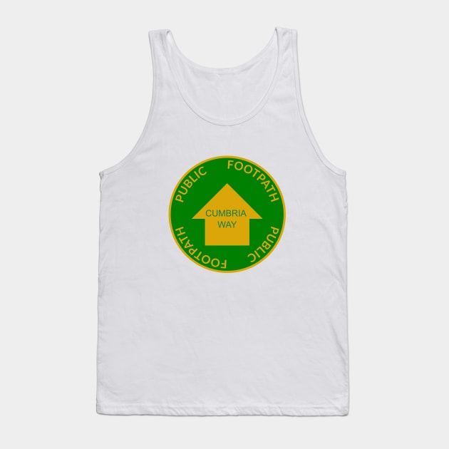 Cumbria Way - Walk the Lake District Tank Top by CumbriaGuru